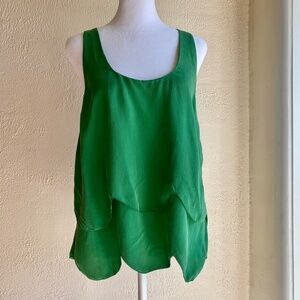 NWT Joie Shamrock green silk camisole Size M